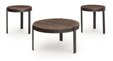 Horizon Hills Brown/Black Table (Set of 3) from Ashley - Luna Furniture