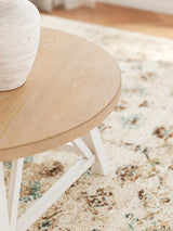 Fawndell Antique White/Brown Table (Set of 3) from Ashley - Luna Furniture