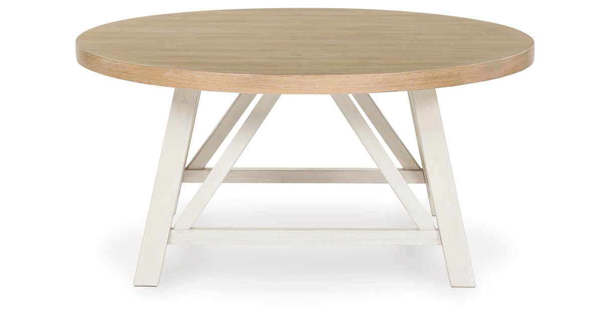 Fawndell Antique White/Brown Table (Set of 3) from Ashley - Luna Furniture