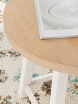 Fawndell Antique White/Brown Table (Set of 3) from Ashley - Luna Furniture