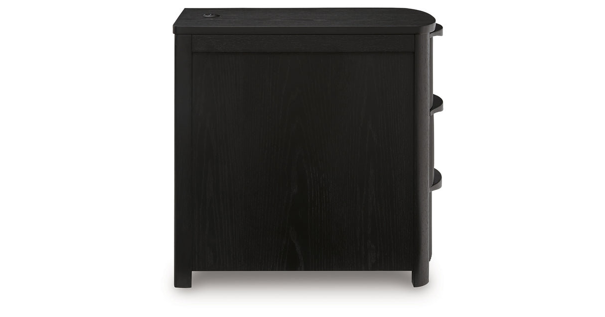 Camdill Black Chairside End Table from Ashley - Luna Furniture
