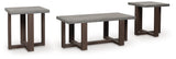 Dynnford Gray/Brown Table (Set of 3) from Ashley - Luna Furniture