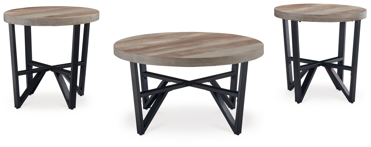 Deanlee Grayish Brown/Black Table from Ashley Furniture - Luna Furniture