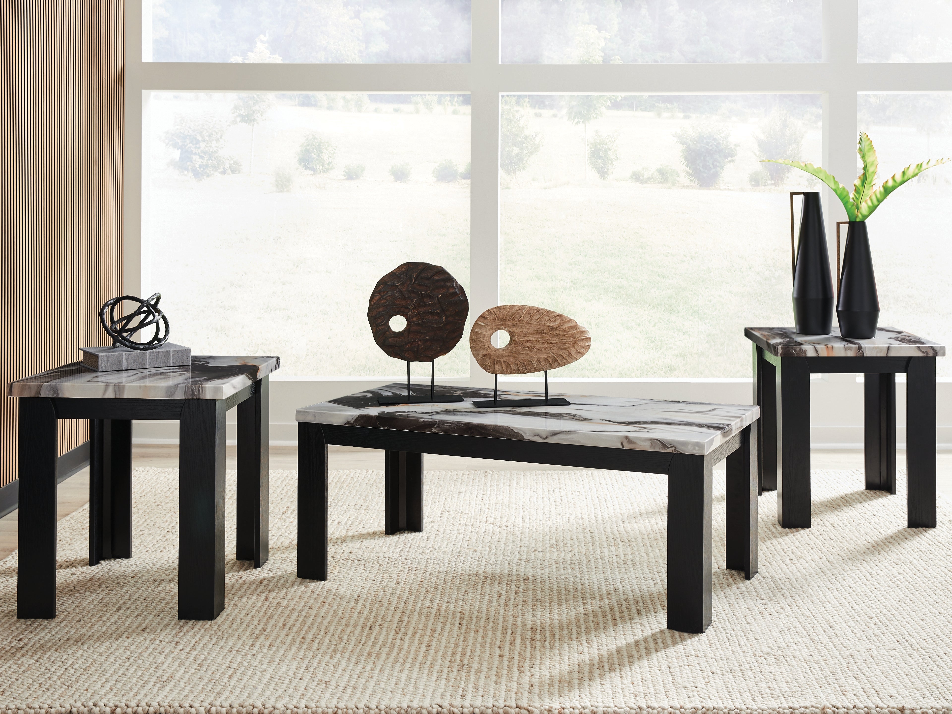 Jazmore Dark Brown Table (Set of 3) – Luna Furniture