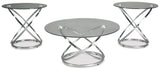 Hollynyx Chrome Finish Table from Ashley - Luna Furniture