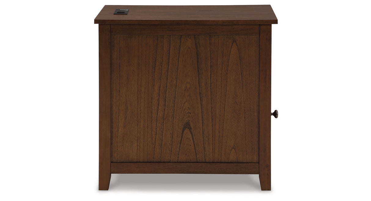Treytown Brown Chairside End Table from Ashley Furniture - Luna Furniture
