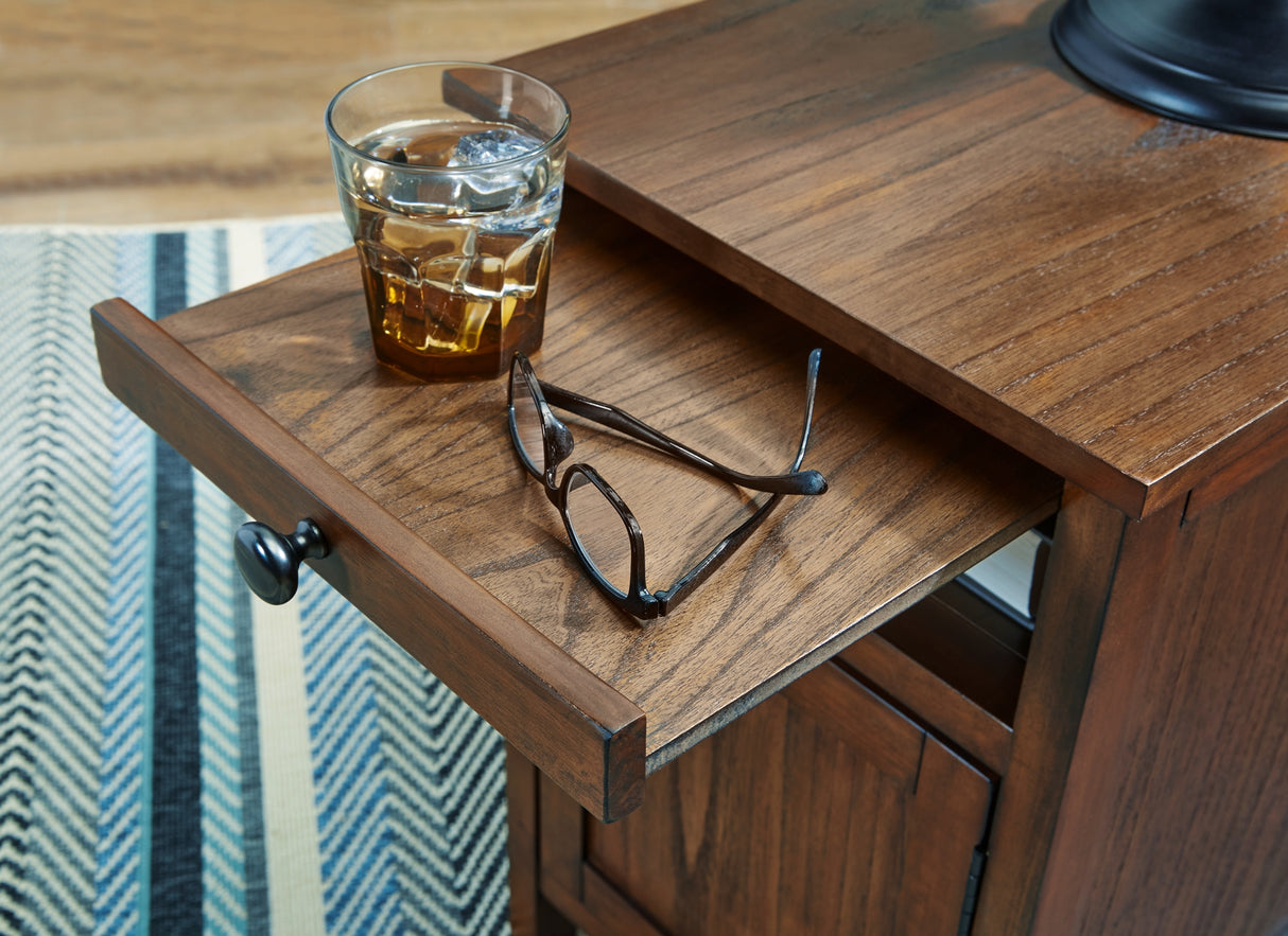 Treytown Brown Chairside End Table from Ashley Furniture - Luna Furniture
