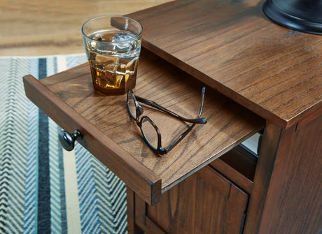 Treytown Brown Chairside End Table from Ashley - Luna Furniture