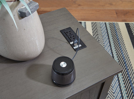 Treytown Gray Chairside End Table from Ashley - Luna Furniture