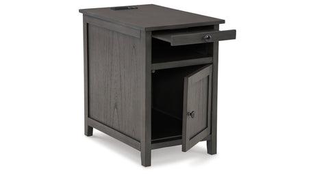 Treytown Gray Chairside End Table from Ashley - Luna Furniture