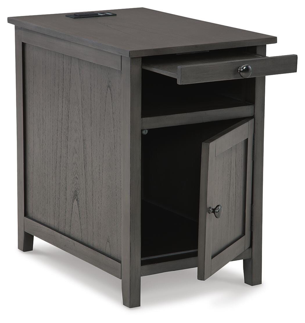 Treytown Gray Chairside End Table from Ashley Furniture - Luna Furniture