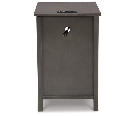 Treytown Gray Chairside End Table from Ashley - Luna Furniture