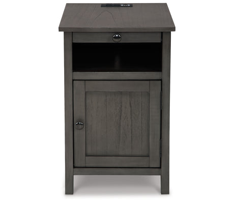 Treytown Gray Chairside End Table from Ashley - Luna Furniture