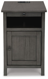 Treytown Gray Chairside End Table from Ashley Furniture - Luna Furniture