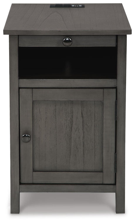 Treytown Gray Chairside End Table from Ashley - Luna Furniture