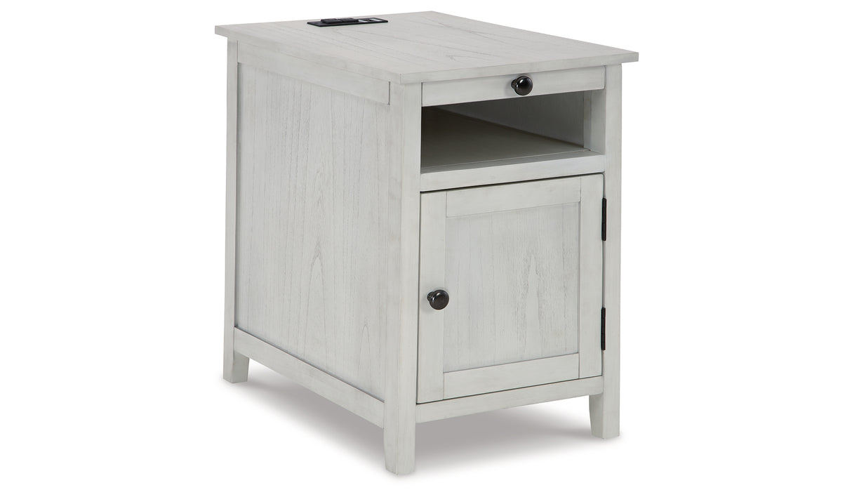 Treytown Antique White Chairside End Table from Ashley Furniture - Luna Furniture