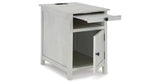 Treytown Antique White Chairside End Table from Ashley Furniture - Luna Furniture