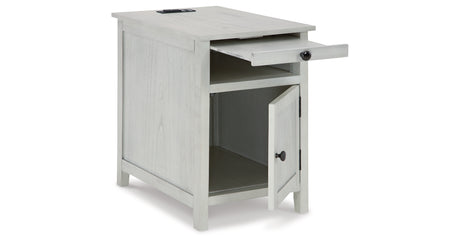 Treytown Antique White Chairside End Table from Ashley - Luna Furniture