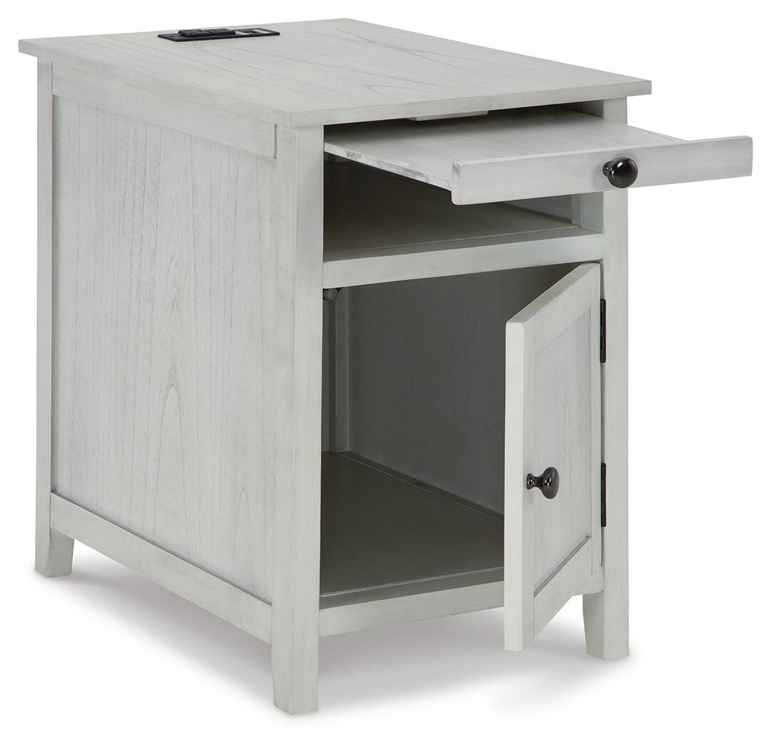 Treytown Antique White Chairside End Table from Ashley Furniture - Luna Furniture