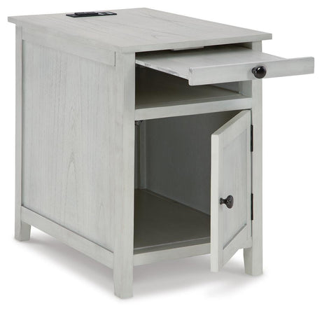 Treytown Antique White Chairside End Table from Ashley - Luna Furniture