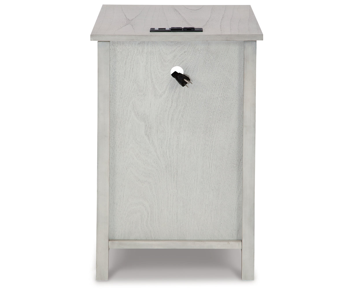 Treytown Antique White Chairside End Table from Ashley Furniture - Luna Furniture