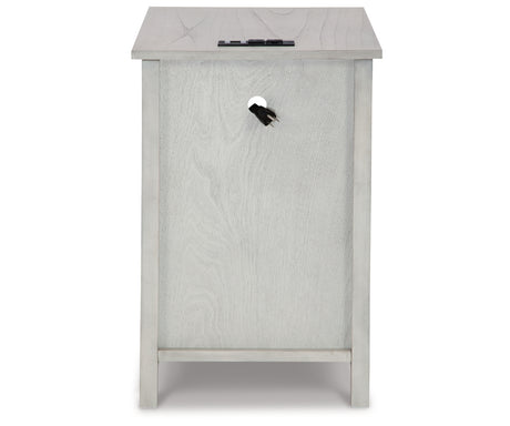 Treytown Antique White Chairside End Table from Ashley - Luna Furniture