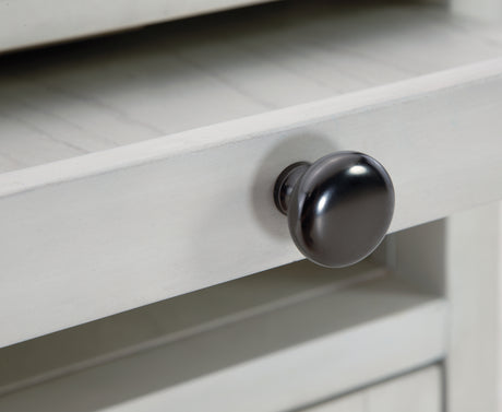 Treytown Antique White Chairside End Table from Ashley - Luna Furniture