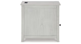 Treytown Antique White Chairside End Table from Ashley Furniture - Luna Furniture