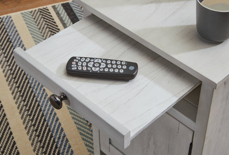 Treytown Antique White Chairside End Table from Ashley - Luna Furniture