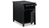 Treytown Black Chairside End Table from Ashley Furniture - Luna Furniture