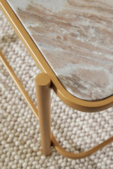 Manor Gold/Natural Coffee Table from Ashley Furniture - Luna Furniture