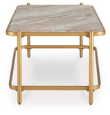 Manor Gold/Natural Coffee Table from Ashley Furniture - Luna Furniture