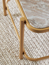 Manor Gold/Natural End Table from Ashley Furniture - Luna Furniture