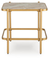 Manor Gold/Natural End Table from Ashley Furniture - Luna Furniture
