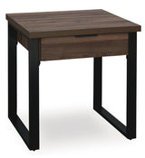 Wickman Falls Dark Brown End Table from Ashley - Luna Furniture