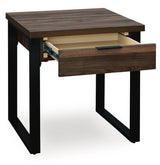 Wickman Falls Dark Brown End Table from Ashley - Luna Furniture