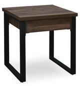 Wickman Falls Dark Brown End Table from Ashley - Luna Furniture