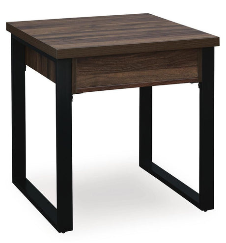 Wickman Falls Dark Brown End Table from Ashley Furniture - Luna Furniture
