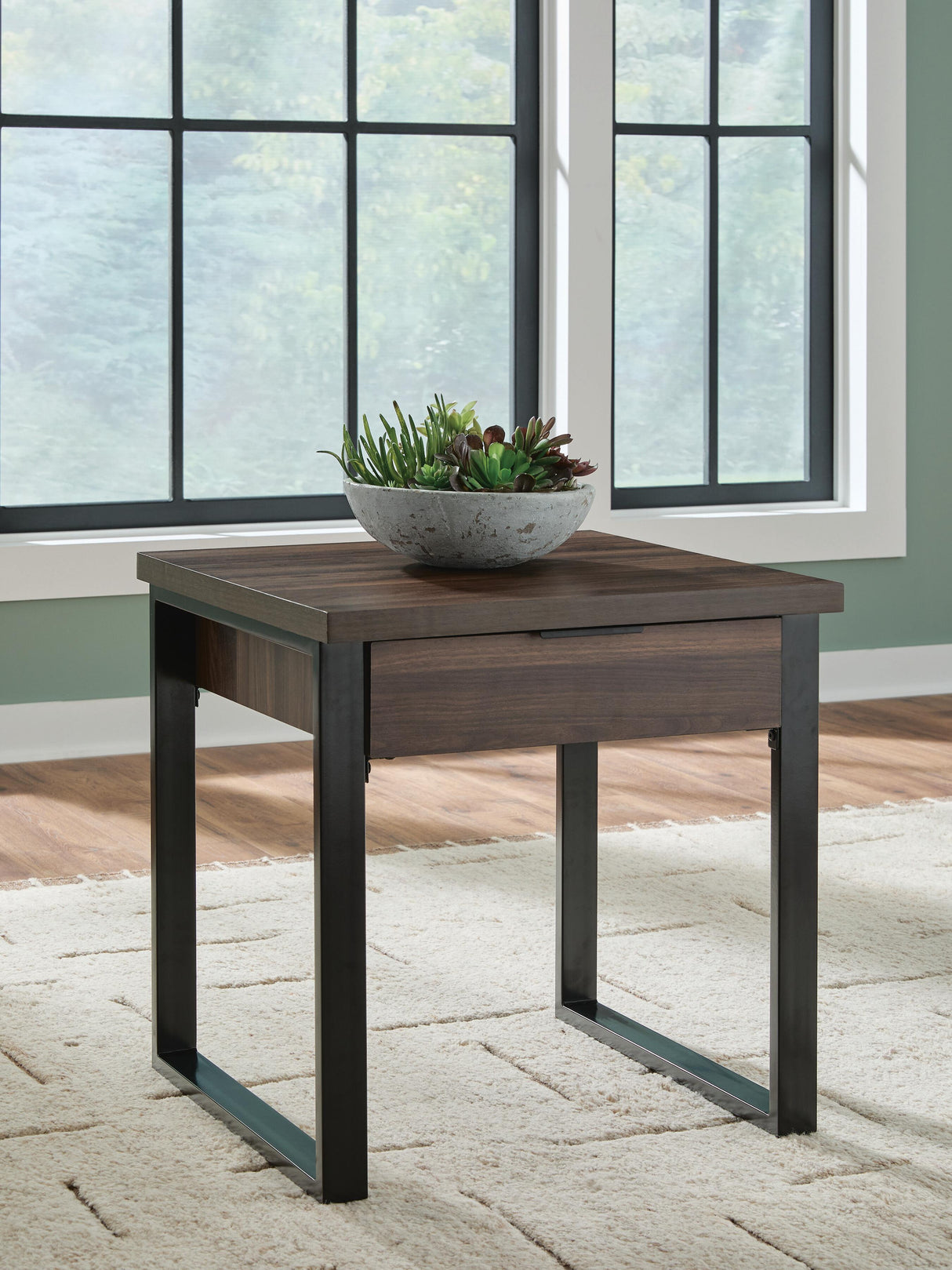 Wickman Falls Dark Brown End Table from Ashley - Luna Furniture