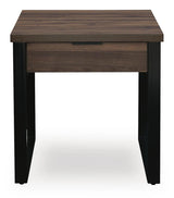 Wickman Falls Dark Brown End Table from Ashley - Luna Furniture