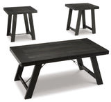 Noorbrook Black/Pewter Table from Ashley - Luna Furniture