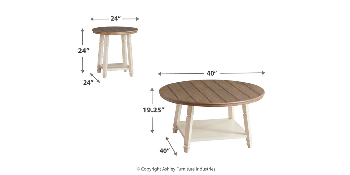 Bolanbrook Two-tone Table from Ashley - Luna Furniture
