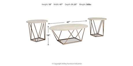 Tarica Two-tone Table from Ashley Furniture - Luna Furniture