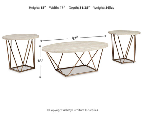 Tarica Two-tone Table from Ashley Furniture - Luna Furniture