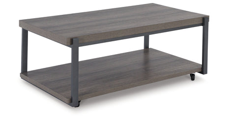 Wilmaden Gray/Black Table from Ashley Furniture - Luna Furniture