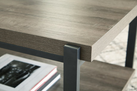 Wilmaden Gray/Black Table from Ashley - Luna Furniture