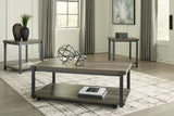 Wilmaden Gray/Black Table from Ashley - Luna Furniture
