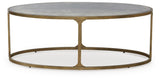 Korajane Antique Gold Coffee Table from Ashley - Luna Furniture