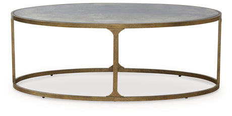 Korajane Antique Gold Coffee Table from Ashley - Luna Furniture