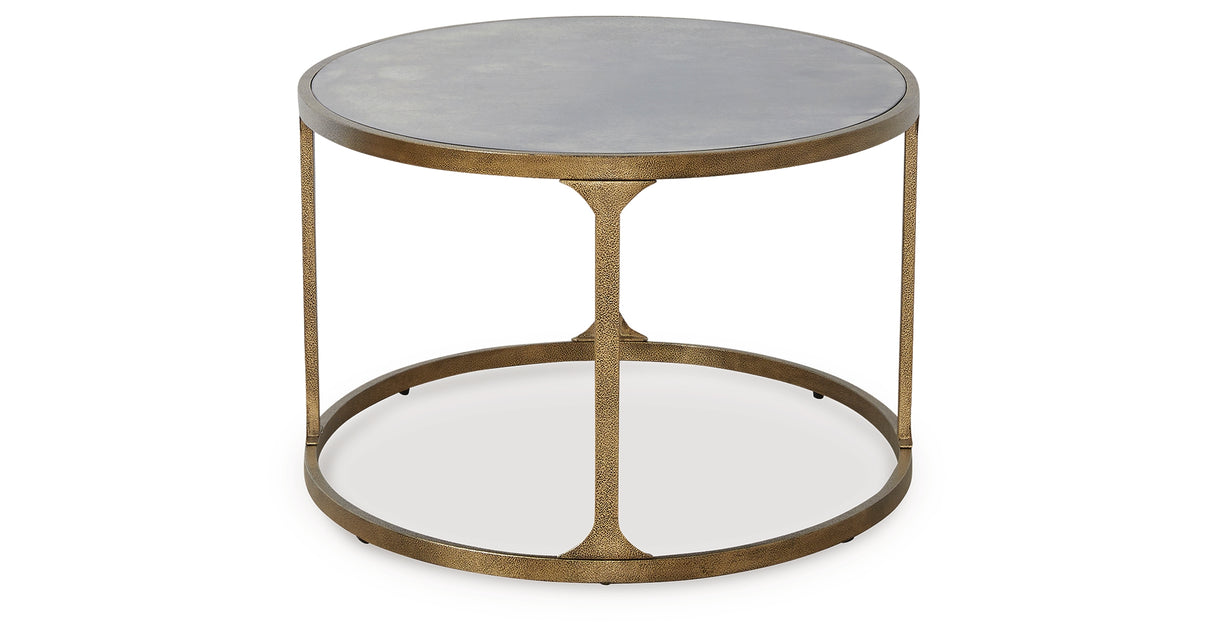 Korajane Antique Gold Coffee Table from Ashley - Luna Furniture